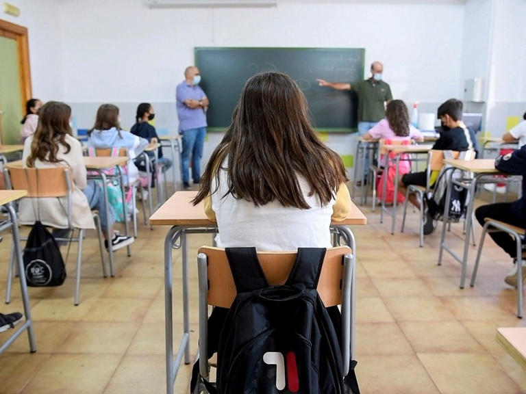Students in a classroom